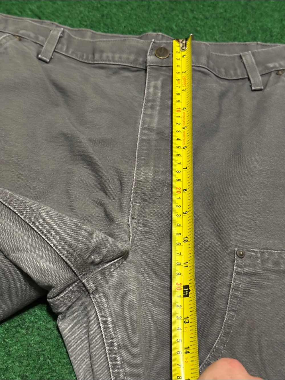 Carhartt Double Knee B136 GVL Carpenter Canvas Hip Hop Grunge 38x30 Pants Jeans - Picture 11 of 12